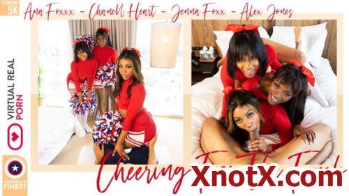 Cheering For The Fuck / Alex Jones, Ana Foxxx, Chanell Heart, Jenna Foxx / 04-09-2019 [3D/UltraHD 4K/2160p/MP4/5.58 GB] by XnotX