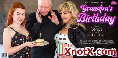 Venus X. (48), Hans (60), Keira Love (25) / Happy birthday Grandpa! Your MILF wife has a special horny young gift! (FullHD/1080p) 12-10-2021