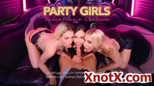 Party Girls: Valentine's Edition / Chanel Grey, Diana Grace, Sophia Lux / 16-02-2020 [3D/UltraHD 2K/2048p/MP4/15.0 GB] by XnotX