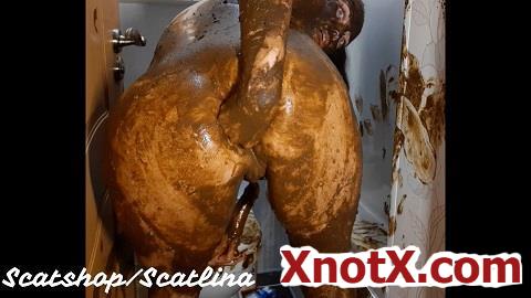 Dirty toilet (Part 2) / ScatLina / 31-03-2020 [FullHD/1080p/MP4/1016 MB] by XnotX