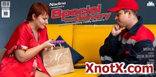 Nadine (45) / Mature got a special delivery from a toyboy (FullHD/1080p) 06-01-2021
