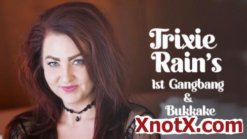 Trixie's 1st Gangbang & Bukkake / Trixie Rainn / 23-03-2021 [FullHD/1080p/MP4/3.34 GB] by XnotX