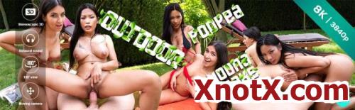 Outdoor Threesome - Czech VR 434 / Moona Snake, Poopea / 09-08-2021 [3D/UltraHD 2K/1920p/MP4/17.2 GB] by XnotX