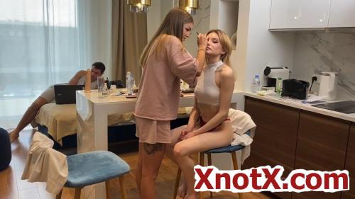 3 On 1 Hot Hardcore DP For Blonde Skinny Milka, creampie and facial cumshot - BACKSTAGE - How we did it! / Milka, Amanda Clarke / 17-06-2022 [HD/720p/MP4/1.47 GB] by XnotX