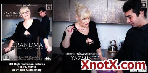 Cooking toyboy gets seduced by curvy big butt grandma Yazmine / Mark Zane (28), Yazmine (54) / 05-12-2022 [FullHD/1080p/MP4/1.02 GB] by XnotX