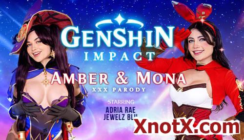 Genshin Impact: Amber & Mona - A XXX Parody / Jewelz Blu, Adria Rae / 13-02-2023 [3D/UltraHD 4K/3072p/MP4/8.68 GB] by XnotX