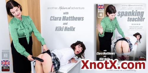 Clara Matthews (EU) (47), Kiki Helix (28)  - Hot lesbian student Kiki Helix gets her ass red hot spanked by strict teacher Clara Matthews (FullHD/1080p) 12-10-2024