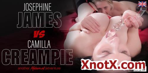 Camilla Creampie (EU) (46), Josephine James (EU) (51) - Big tit MILFs Camilla Creampie and Josephine James have a lesbian affair and things got wet! (FullHD/1080p) 11-01-2025